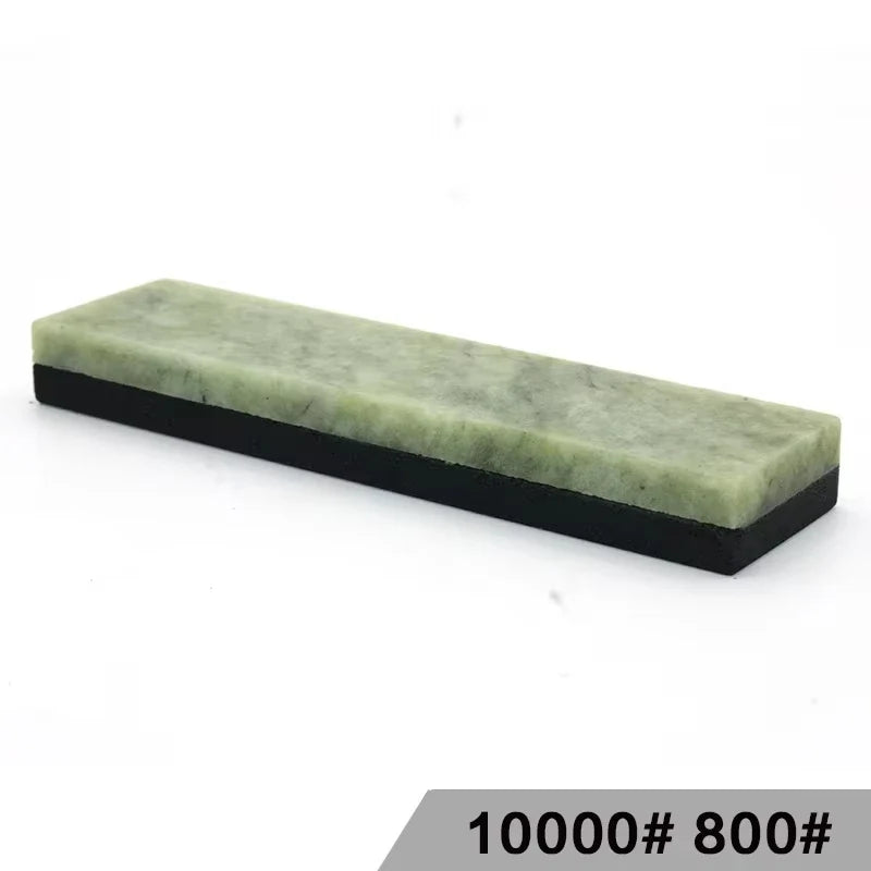 Natural 10000 Honing Tool Super Fine Green Agate Stone Polishing Finishing Bar Whetstone Sharpening for Kitchen Knife Sharpener