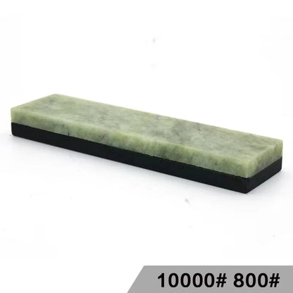 Natural 10000 Honing Tool Super Fine Green Agate Stone Polishing Finishing Bar Whetstone Sharpening for Kitchen Knife Sharpener