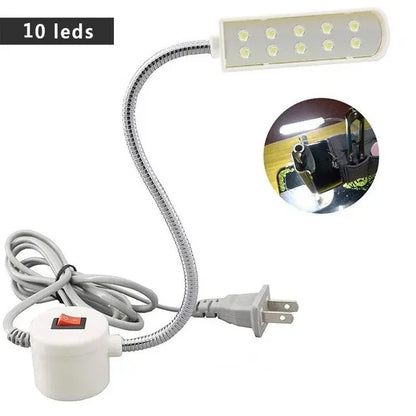 10/20/30 Industrial Lighting LED Sewing Machine Night Lights Home With Magnetic Flexible Adjustable For Base Adsorbed Work Lamps