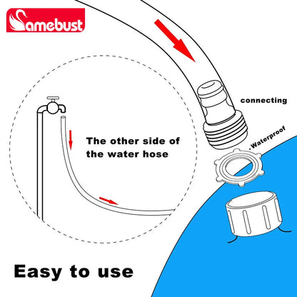 Camebust inflatable pvc water sprash mat outdoor water play sprinkler toy 59'
