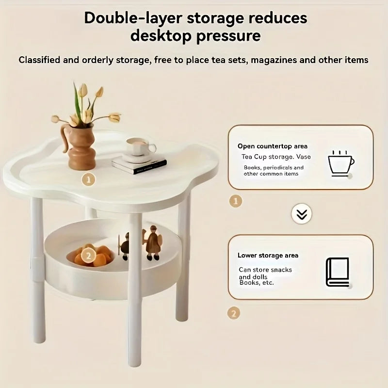 Creative Coffee Table Modern Minimalist Table Living Rooms Mobile Storage Rack Corner Table Cream Sofa Bedroom Cabinet Bedside