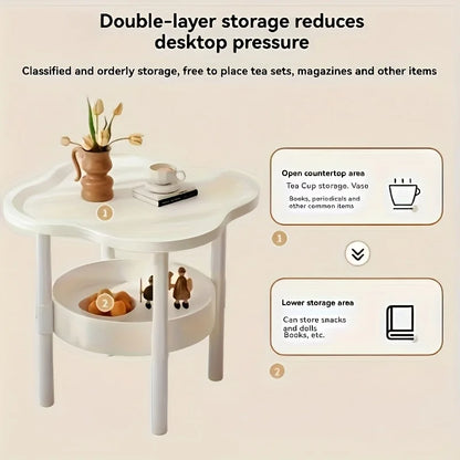 Creative Coffee Table Modern Minimalist Table Living Rooms Mobile Storage Rack Corner Table Cream Sofa Bedroom Cabinet Bedside