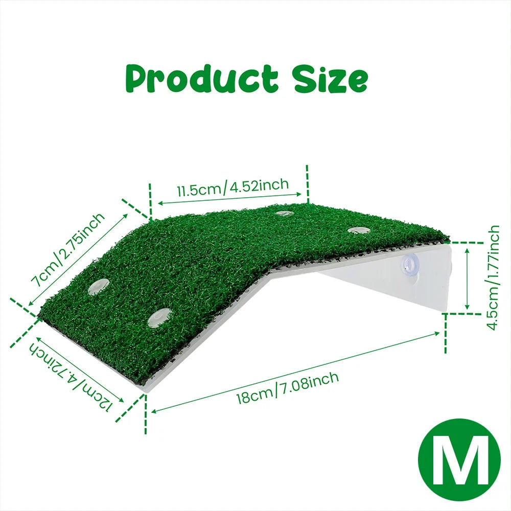 S/M/L Size Turtle Platform Float Decoration Reptile Resting Terraces Moss Grass Ramp Island Aquarium Accessories Habitat Decor