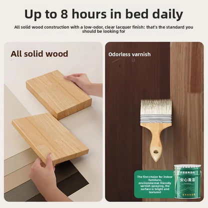 Solid wood bedside table, bedroom bedside storage, household sofa edge