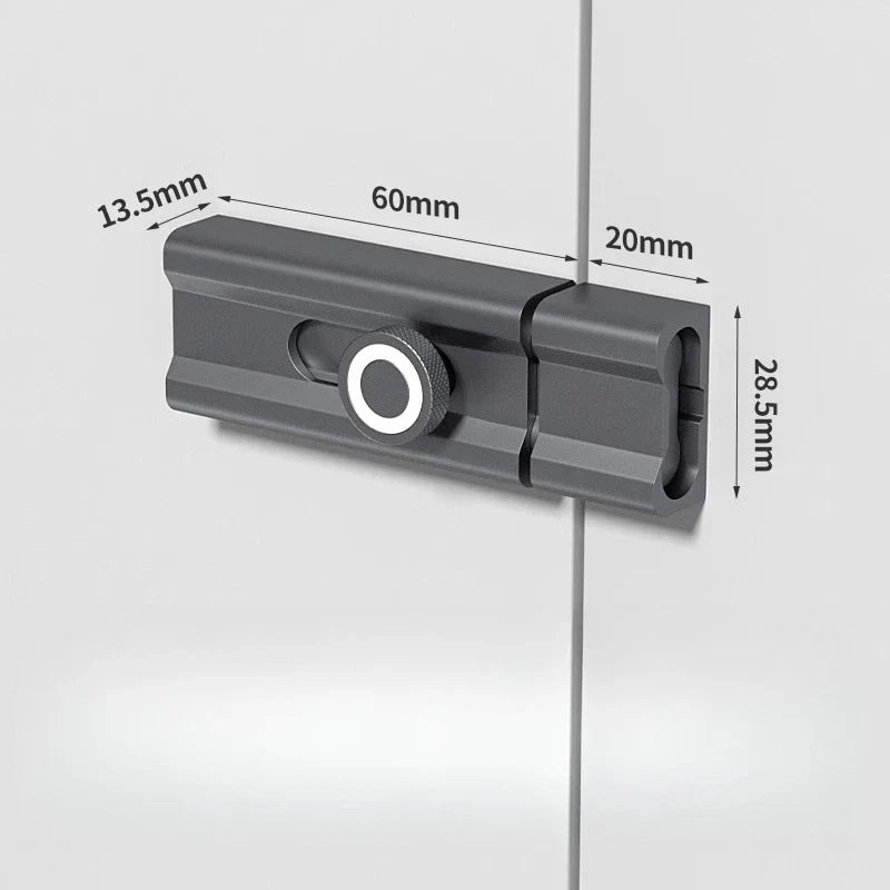 Anti-theft Old Door Lock Buckle Lock-adhesive Indoor Anti-locking Bolt No Punching Pins Latches Gate Hardware Home Improvement
