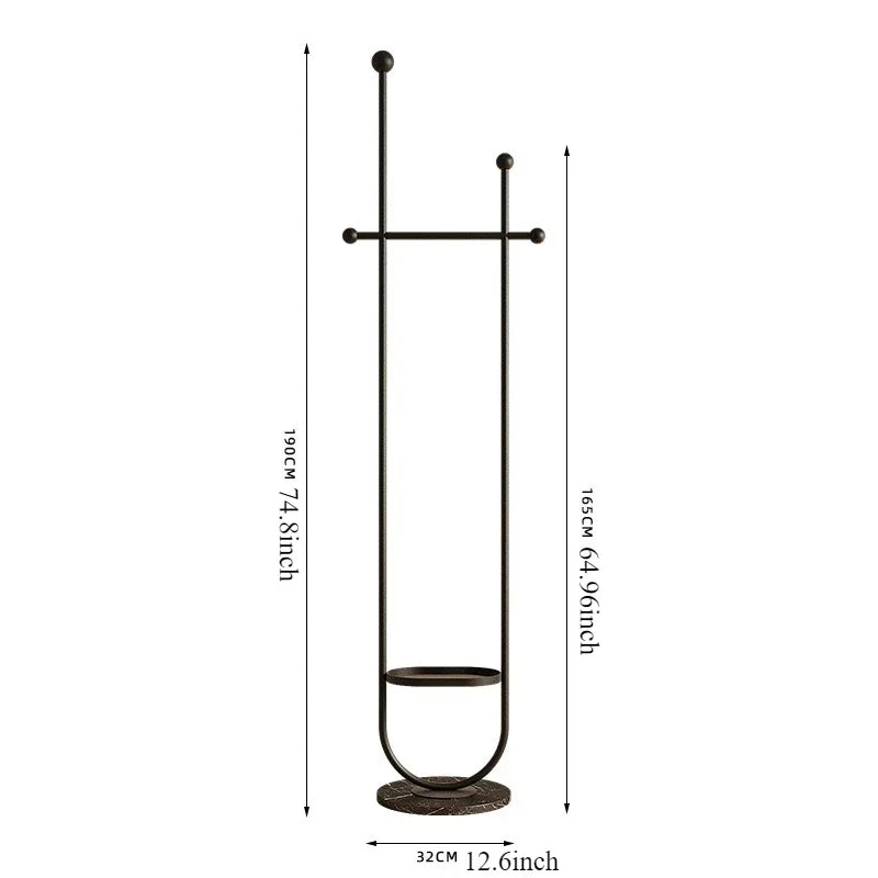 Stand Portable Clothes Rack Bedroom Floor Holder Clothes Hanger Hat Rack Home Modern Perchero De Pie Clothing Store Furniture
