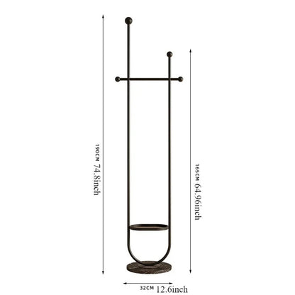 Stand Portable Clothes Rack Bedroom Floor Holder Clothes Hanger Hat Rack Home Modern Perchero De Pie Clothing Store Furniture