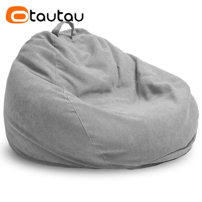 OTAUTAU Thick Waterproof Cotton Bean Bag Cover Without Filler Outdoor Pouf Chair Beanbag Puff Sofa Lounge Recliner Sac DD023