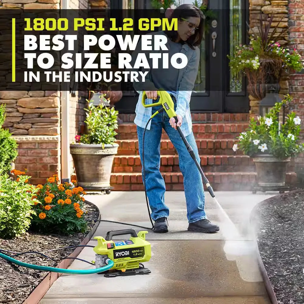 1800 PSI 1.2 GPM Cold Water Corded Electric Pressure Washer