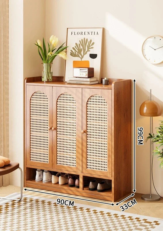 Vertical multi-layer shoe rack, household large capacity living room storage, entrance cabinet, multifunctional storage rack