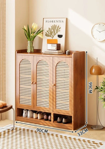 Vertical multi-layer shoe rack, household large capacity living room storage, entrance cabinet, multifunctional storage rack