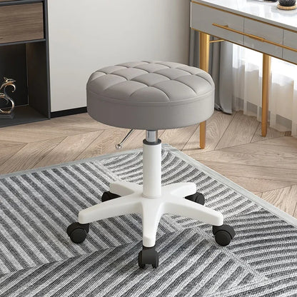 Massage stool Beauty salon stool Lifting rotating round stool Hair manicure Barber shop stool Round stool with wheels