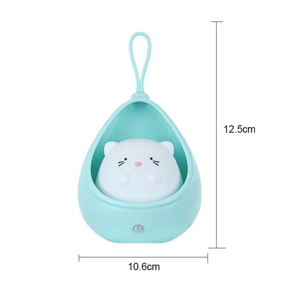LED Night Light Intelligent Human Sensing USB Rechargeable Sleep Light Bedroom Bedside Corridor Desktop Decoration Table Lamp