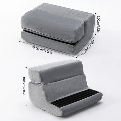 Multi-functional Tablet Pillow Stand，4 Angles For Comfortable Reading and Watching Of Mobile Phone Tablet Reading Stand，Foldable