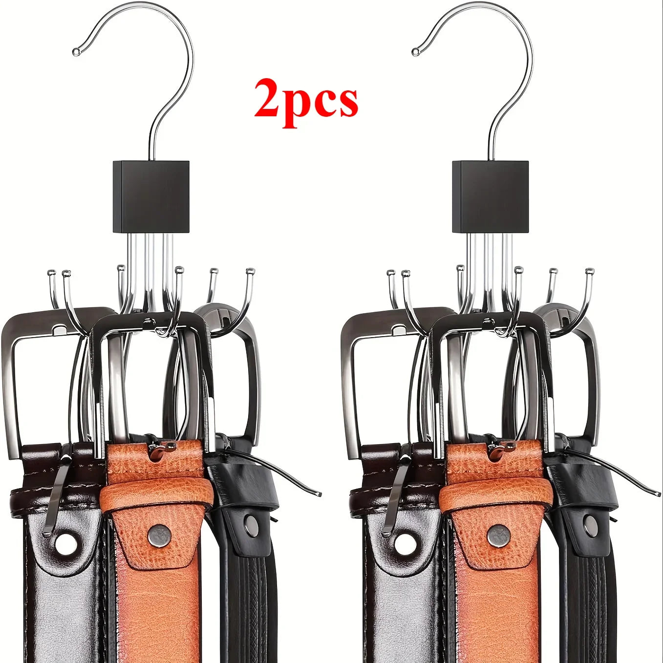 1/2 Piece Multifunctional Hook, Multi Claw Bag Storage Hook, Tie Metal Storage Suitable for Scarves, Belts, Home Storage