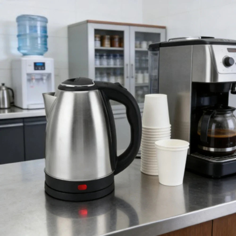 Electric Kettle 2L with Auto Shut-Off, Stainless Steel Fast Boiling Water Boiler for Tea & Coffee