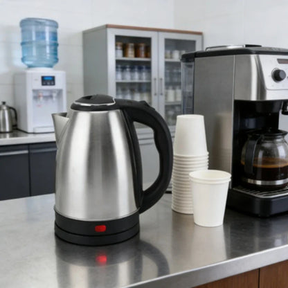Electric Kettle 2L with Auto Shut-Off, Stainless Steel Fast Boiling Water Boiler for Tea & Coffee