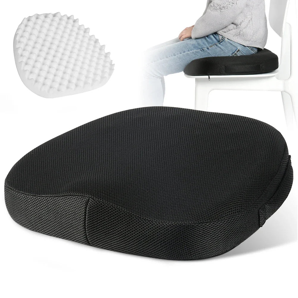 Comfortable breathable seat cushion - wave shaped sponge massage seat cushion can relieve the pressure on hips, butt cushion