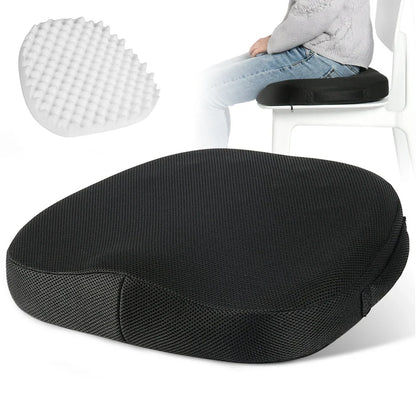 Comfortable breathable seat cushion - wave shaped sponge massage seat cushion can relieve the pressure on hips, butt cushion