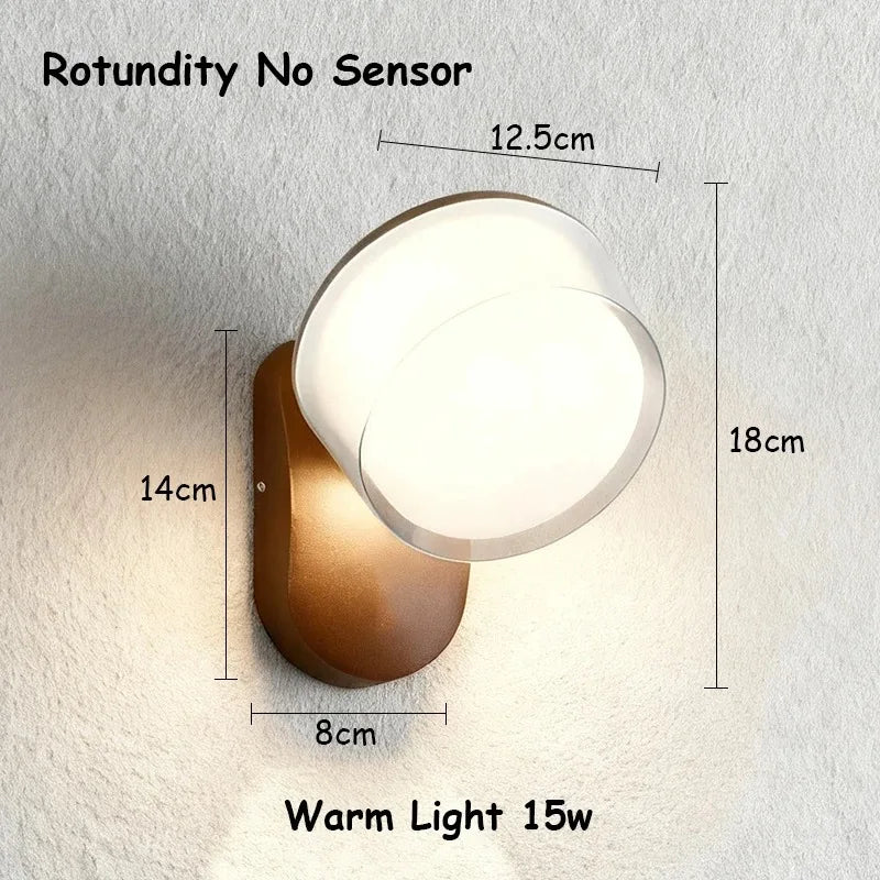 Courtyard Wall Lamps with Sensor Outdoor Waterproof Wall Lamps Villa Entrance and Terrace Lighting Lamps, Outdoor Balcony Lamps