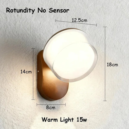 Courtyard Wall Lamps with Sensor Outdoor Waterproof Wall Lamps Villa Entrance and Terrace Lighting Lamps, Outdoor Balcony Lamps