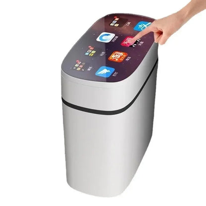 Automatic intelligent garbage bin induction type versatile home living room light luxury electric toilet bathroom sanitary bin