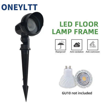 IP65 Outdoor Garden GU10 MR16 220V 110V LED Lawn Spike Light Pond Path Landscape Spot Light Bulbs