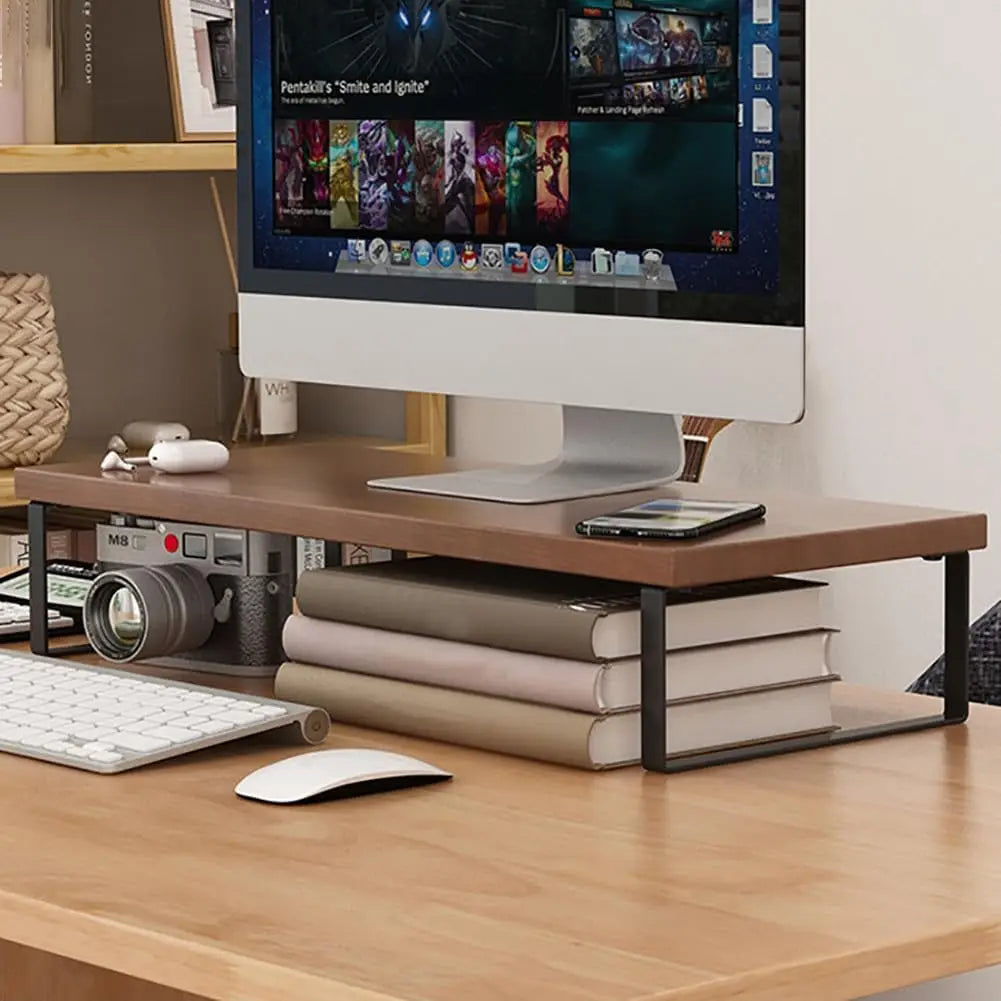 Computer Monitor Stand|Ergonomic Desk Riser|Sturdy Desktop Organizer Shelf|Multi-Purpose  Storage Accessories(19.6x7.8x3.1in)