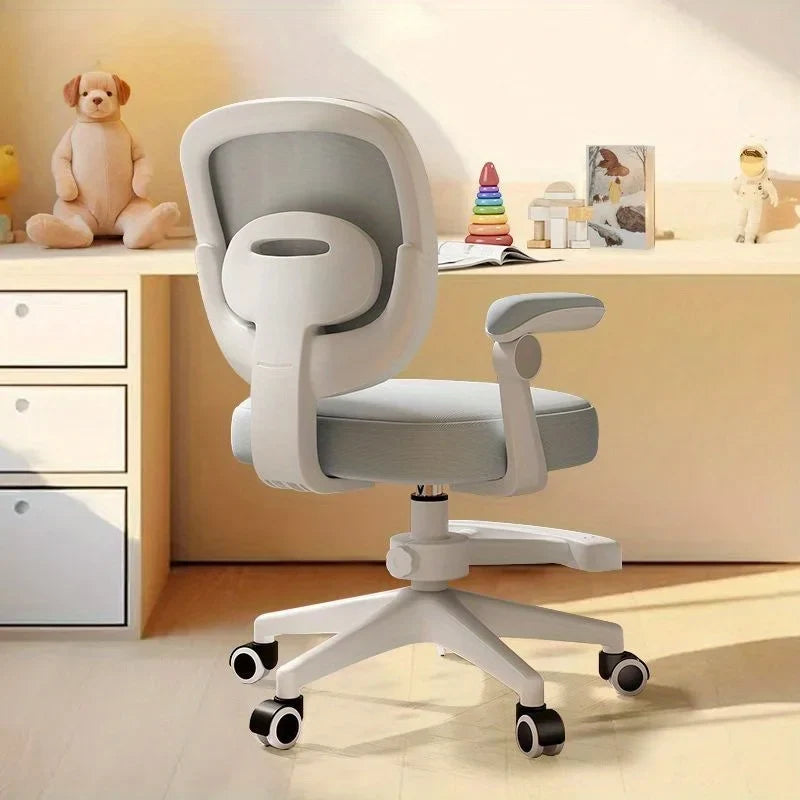 Ergonomic Comfortable Swivel Chair Office Chair Home Student Backrest Chair Liftable Chair Armrests Adjustable for Home