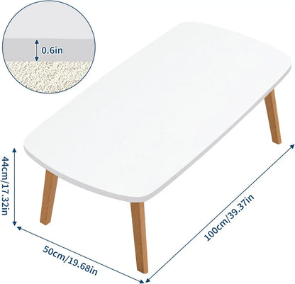 Rectangular Wooden Foldable Coffee Sofa Table Tatami Tea Table with Folding Legs Portable Laptop Desk for Home Office Balcony