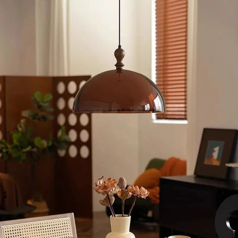 French Vintage LED Pendant Light Bauhaus Chandelier for Kitchen Counter Bar Dining Room Restaurant Cafe E27 Round Hanging Lamp