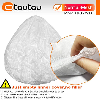 OTAUTAU Cotton Linen Bean Bag Cover without Filler Floor Corner Lazy Beanbag Chair Pouf Salon Ottoman Puff Lounger Sac DD002