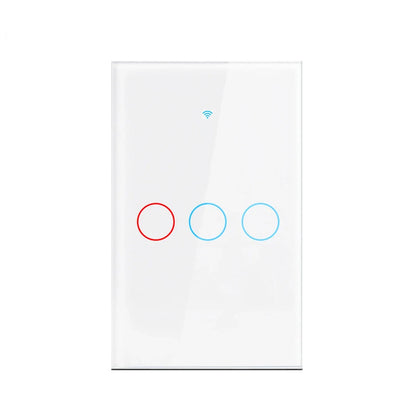 Work With Tuya WiFi Smart Switch Works With Alexa With/Without Neutral Wire Wireless RF433 Wall Touch Sensor Switch