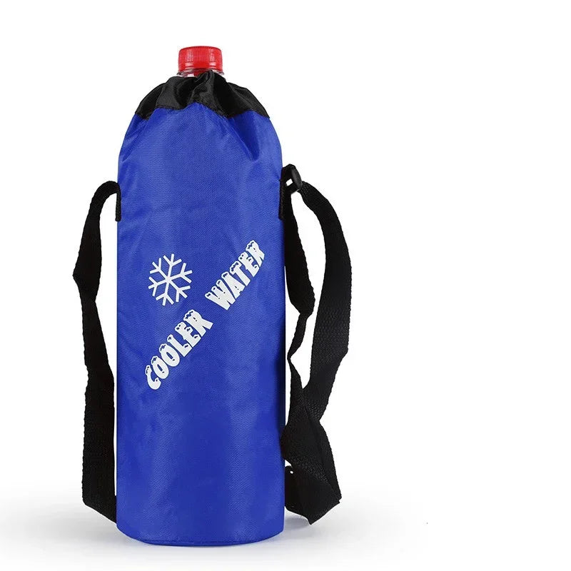 Portable Cooler Bag with Carry Straps Oxford Cloth Insulation Sleeve Aluminum Film Travel Camping Keep Warm/cold Drink Carrier