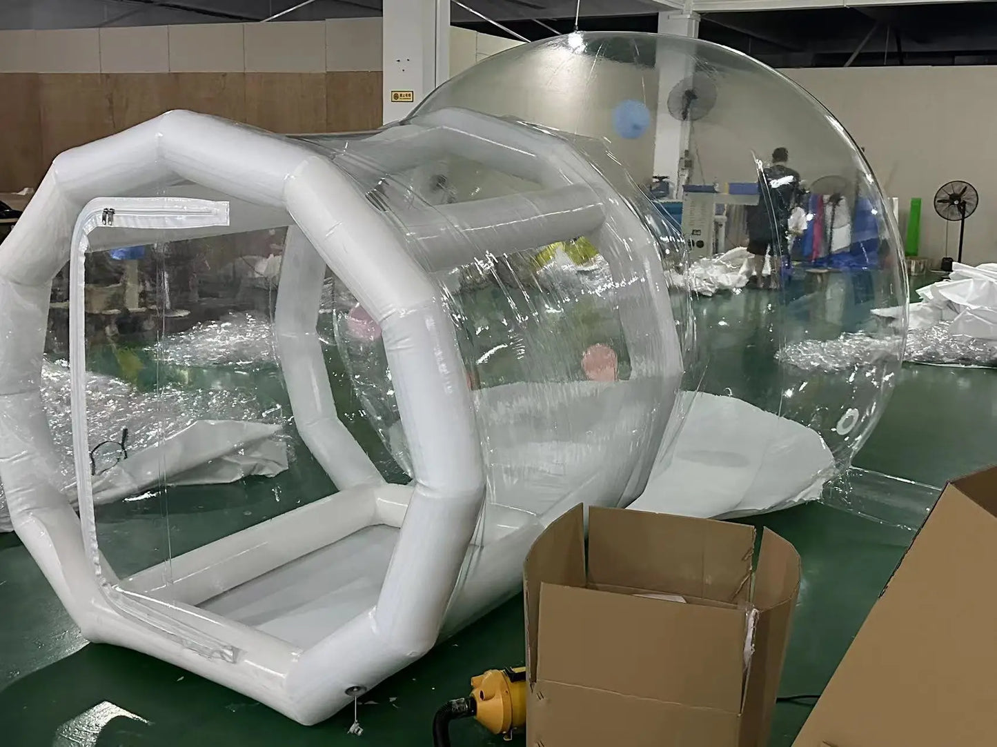 (13ft is 10ft bubble;13ft out of stock) Transparent Inflatable Camping Tent Inflatable Bubble Dome House for Balloon Event