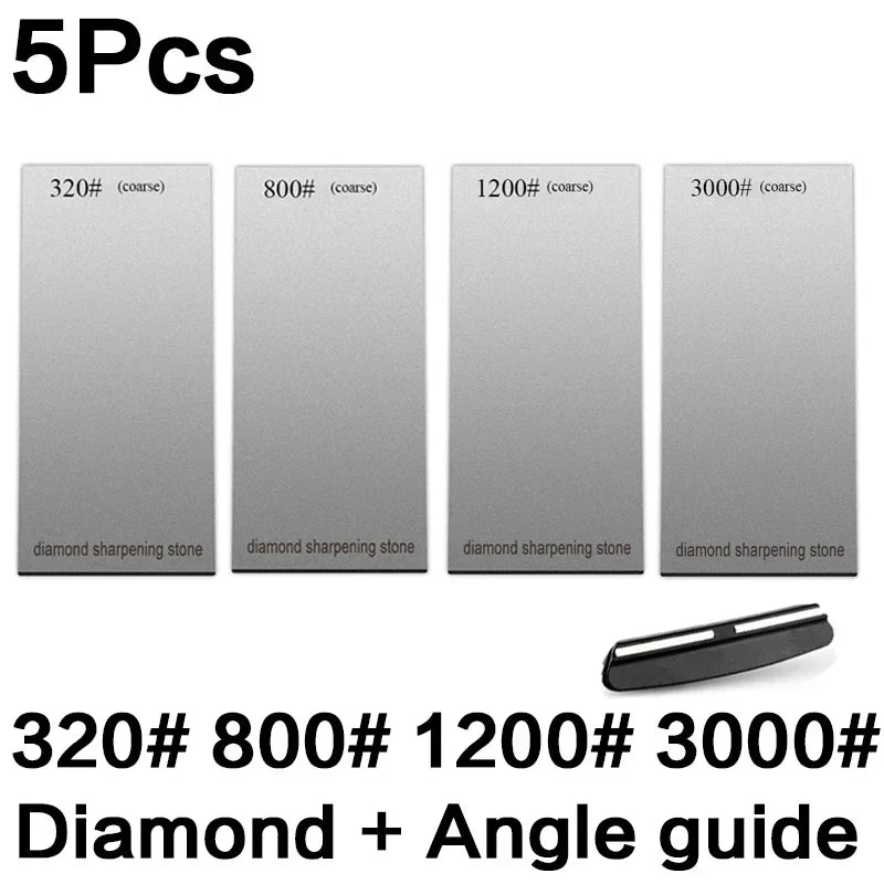 120/600/1500/3000 set Diamond sharpening stone base kitchen whetstone blade sharp bar Apex edge musat knife sharper flakes board