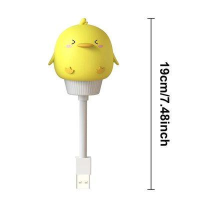 USB Night Light LED Voice Control Cute Cartoon Night Lamp Bear Kitten Remote Control for Baby Kid Bedroom Decor Bedside Lamp