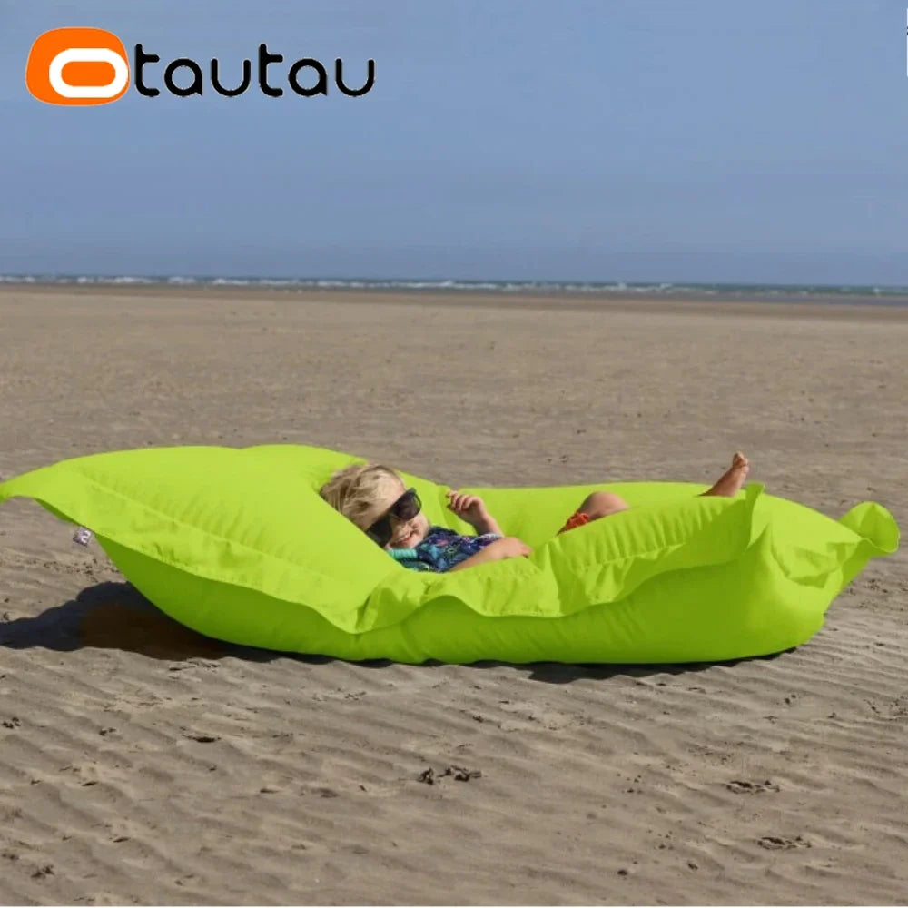 OTAUTAU Outdoor Bean Bag Pillowsac Cover Beach Swim Pool Floats Lounger Bed DD034【No Filler!Need To Buy Filler By Yourself !】