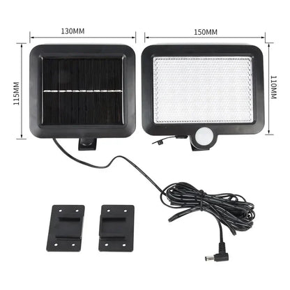 106 LED Solar Motion Light Outdoor Separate Panel Solar Flood Lights 4 Working Modes for Garden Garage Waterproof Wall Lights