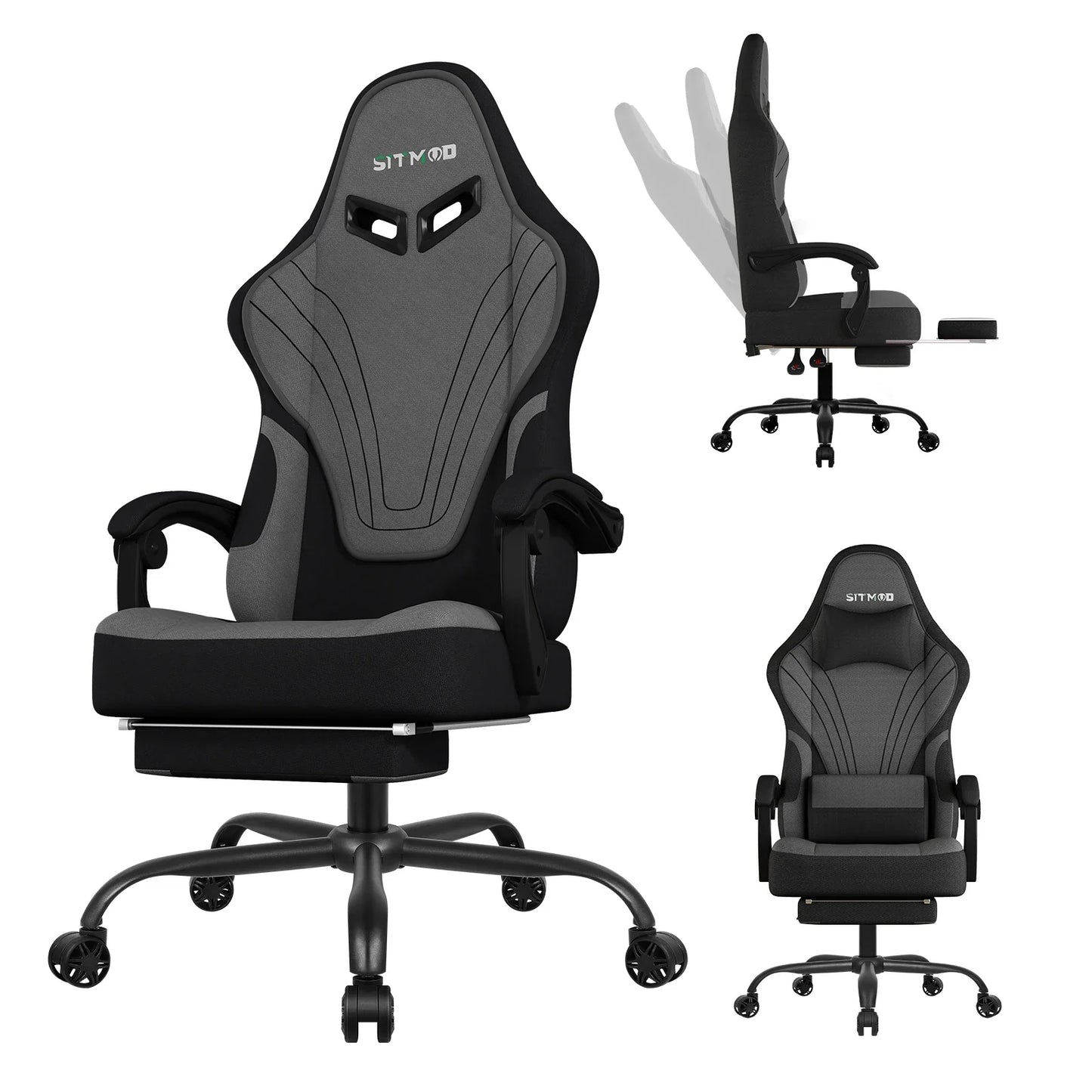 Gaming Chair, Big and Tall Gaming Chairs for Adults with Footrest and Lumbar Support, Comfortable Ergonomic Computer Chair