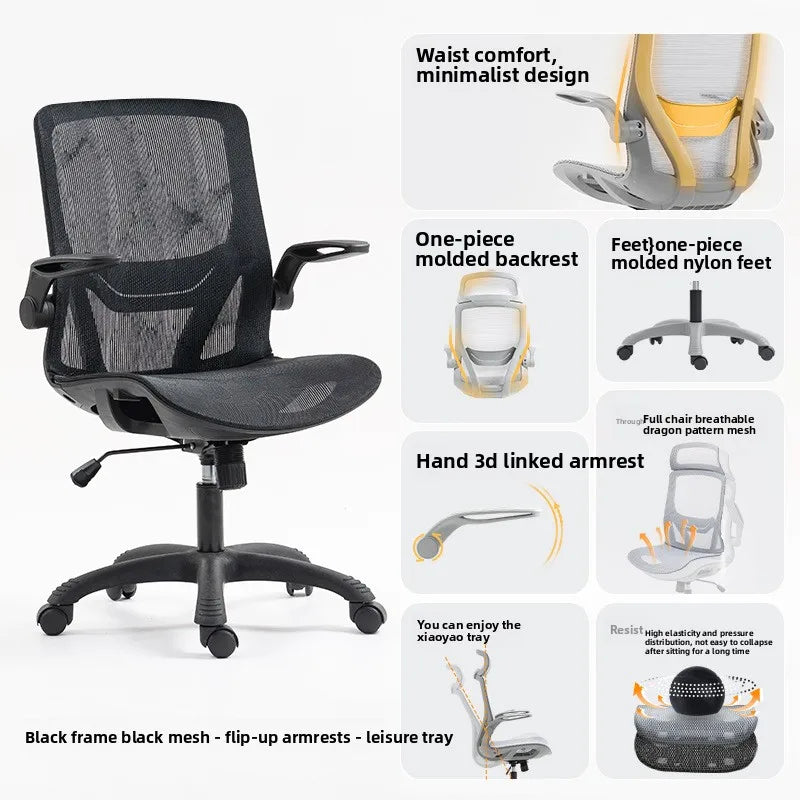 Multi-functional Ergonomic Chair Computer Conference Chair Chair Desk Learning Backrest Gaming Chair