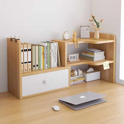 Bookshelf Office Desktop Storage Shelves Multi layer Scalable Shelves Student Desk Storage Boxes Small Bookcases