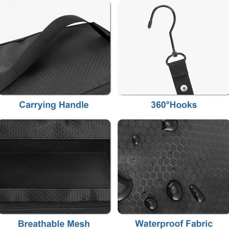 Large capacity foldable multifunctional clothing storage bag, wardrobe hanging clothing storage bag, multi-layer storage