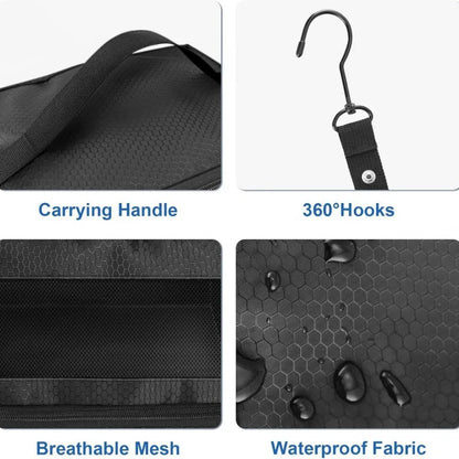 Large capacity foldable multifunctional clothing storage bag, wardrobe hanging clothing storage bag, multi-layer storage