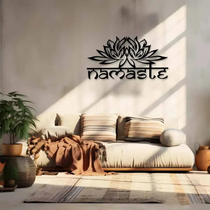 Namaste Metal Yoga Sculpture - Stunning Versatile Indoor & Outdoor Decor, No Electricity Required, Durable, Weather-Resistant