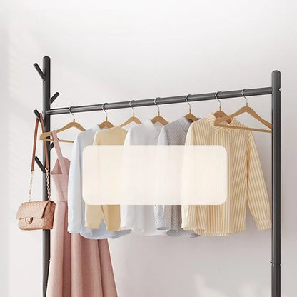 Foldable Standing Coat Rack Clothes Hanger Floor Coat Stand Portable Collapsible Organizer Bedroom Balcony Entryway Hall