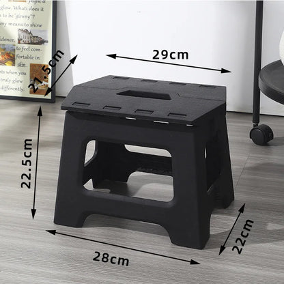 Folding stool, portable outdoor bench, low plastic, easy to carry, suitable for street vending, thickened stool, small household