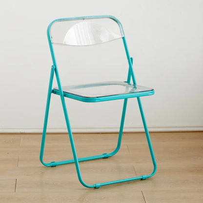 Internet celebrity folding chair acrylic transparent chair completed photo without chair simple folding crystal diningchairstool