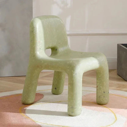 Nordic Style Plastic Chair with Backrest, Stylish Chair for Bedroom Living Room Dormitory & Entertainment Room