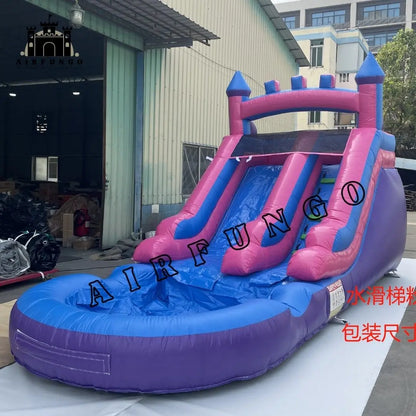 Commercial Grade Inflatable Water Slide with Splash Pool Bouncy Castle for Adults and Kids Includes Blower Customization